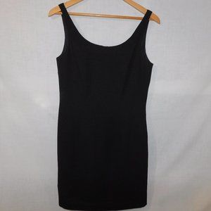 Joseph Ribkoff Womens 10 Little Black Dress straps sleeveless above the knee